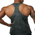 thumbnail image 3 of Men Fashion Print Cotton Bodybuilding Sport Vest Fitness Undershirt, 3 of 6