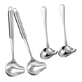 thumbnail image 1 of Juego de cucharones de 4 piezas con vertedor, cuchara, fácil de limpiar, accesorios de acero inoxidable, agarre cómodo., 1 of 9