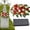 A, variant on olkpmnmk Headstone Flower Saddle, Outdoor Grave Decoration, Large Artificial Cemetery Flowers for Grave, Cemetery Memorial Flowers for Outdoor Tombstone Decorations, 19.7x13.8 Inch