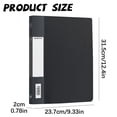 thumbnail image 3 of ZZyuan Staple Free Clip Binder Punchless Clamp Binder Staple Free Clip Binder Set Clamp Folder Punchless Paper with Double Metal Clip Documents File, 3 of 5