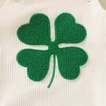 thumbnail image 6 of mgoYE Baby Girl Clothes 0-3 Months My First St Patricks Day Baby Boy Girl Outfit Overalls Sleeveless Bubble Romper Infant Clothes Boys Girls(White,9-12 Months), 6 of 9
