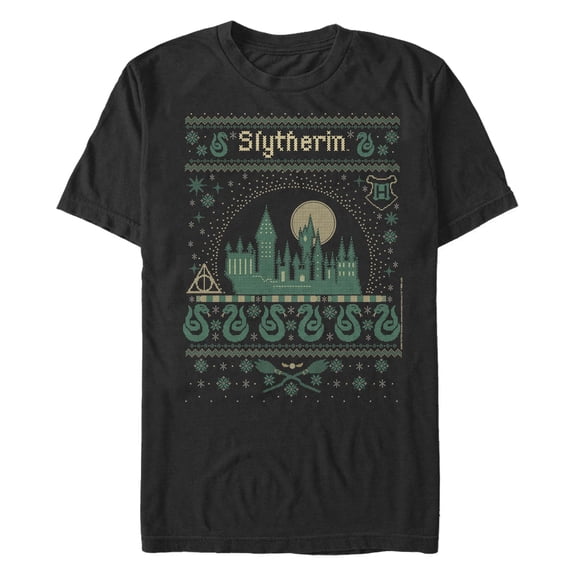 Men's Harry Potter Slytherin Ugly Sweater Graphic T-Shirt