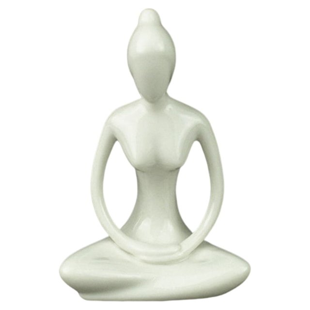 Kearding de figurita de Poses de Yoga de arte abstracto, adorno de estilo moderno, suministro decorativo, artesanía para el hogar, la Oficina, Decoración del hogar Tipo 3
