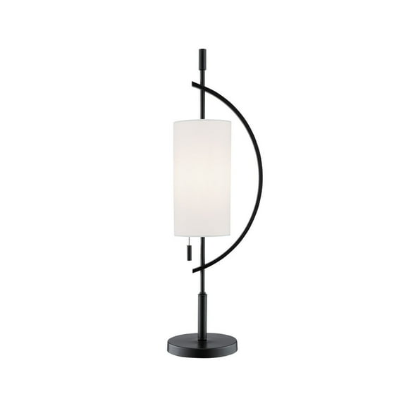 LS-23505BLK/WHT-Lite Source-Renessa - 1 Light Table Lamp-31.5 Inches Tall and 8 Inches Wide
