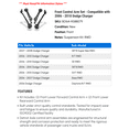 thumbnail image 2 of Front Control Arm Set - Compatible with 2006 - 2010 Dodge Charger 2007 2008 2009, 2 of 2