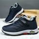 thumbnail image 4 of Zapatos deportivos para hombre, botas de nieve cálidas de invierno, zapatos de algodón cómodos antideslizantes de felpa para exteriores, zapatillas informales para hombre, 4 of 5