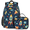 Multicolour 3, variant on Herdesigns Rocket Backpack with Lunch Box Galaxy Star Lightweight Large Travel Work Laptop Backpacks Set Casual Daypacks