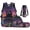 Black Cat Florals, variant on XYZCANDO Cool Dinosaur School Backpack Set 4Pcs with Portable Lunch Bag Multifunctional Pencil Case Water Bottle Bag Carrier Large Capacity Bookbag for Elementary Middle School
