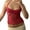 red, variant on Women Fashion Tank Tops Lace Tie-Up Halter Neck Sleeveless Vests Summer Casual Slim Fit T-Shirts Streetwear