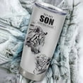 thumbnail image 6 of Personalized To My Son Tumbler From Mom Mother Believe Your Heart Son Gift Birthday Graduation Christmas Custom Stainless Steel Cup Travel Mug 20oz Curved Tumbler, 6 of 7