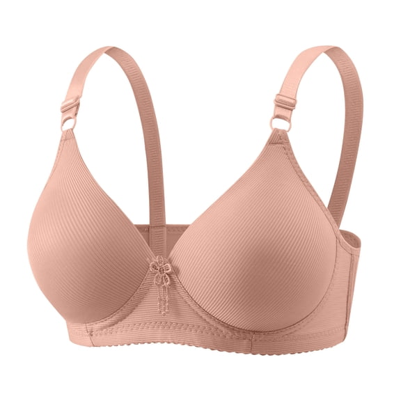 Bra for Womens Wireless Comfort Brassiere Bras Light Padded Lingerie Everyday Bras