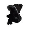 thumbnail image 1 of Qarigey Gorro cálido de felpa para invierno, deportes al aire libre, senderismo, Camping, escalada, pesca, nieve, esquí, patinaje, bufanda térmica, Sombreros Negro Qarigey AP013690-01, 1 of 6