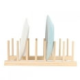 thumbnail image 3 of VGEBY Wooden Dish Stand Dish Drying Rack, Dish Rack, For Countertop Kitchen, 3 of 8