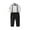 White B, variant on IROINNID Toddler Boys Long Sleeve Suspender Pants Formal Outfit with Bow Tie Gentleman Homecoming Birthday Clothes 3PC Set