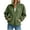 Army Green #06, variant on Womens Quarter Zip Pullover Oversized Corduroy Jacket Fll Winter Casual Sweatshirt Hoodies with Pockets S