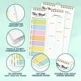 thumbnail image 4 of Reusable Meal Preparation Journal Notebook With Tear Off Pages And Metal Spirals Binding For Weekly Management, 4 of 9
