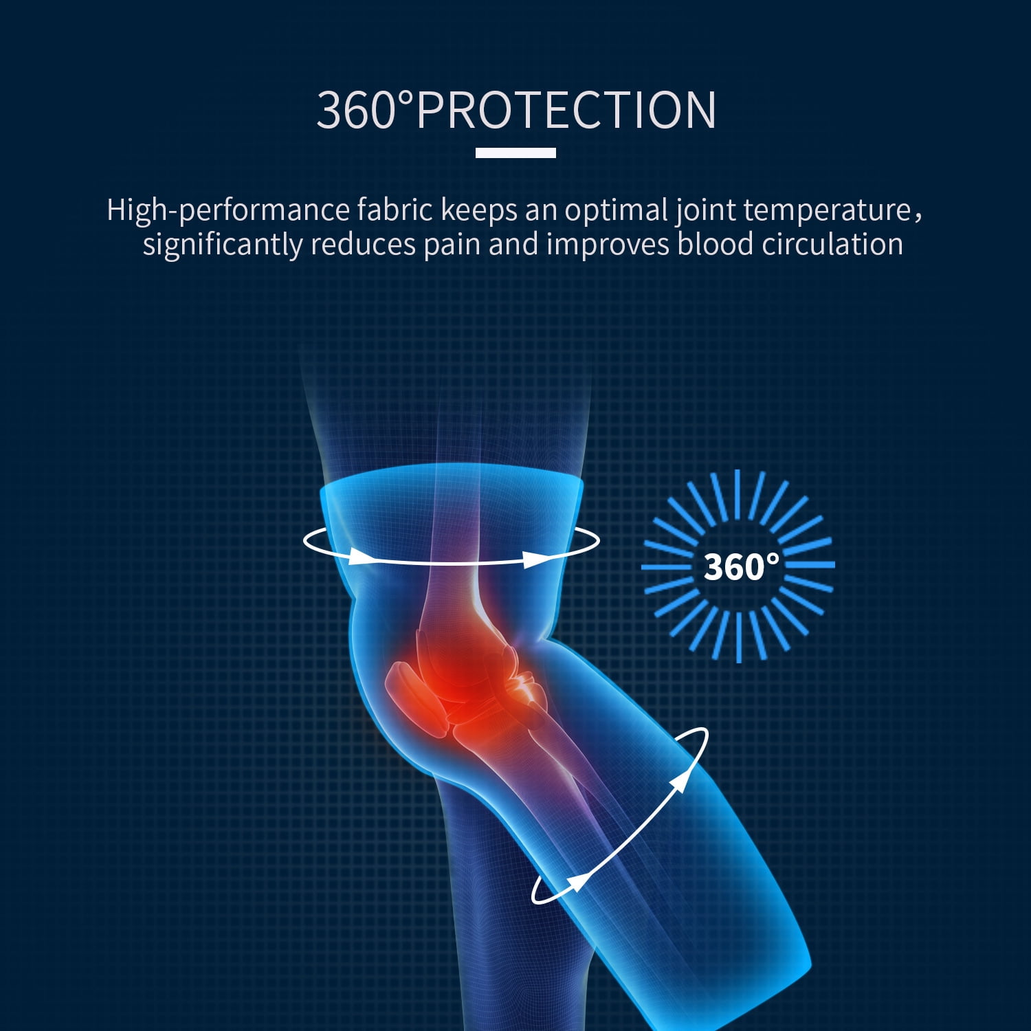 Knee Sleeve Women Men Fit Breathable Performance Knitted Knee Pads for Sports Green L