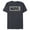 Navy Heather, variant on Logo Black White and Gray - Short Sleeve Blended T-Shirt for Adults - Customized-Ocean Blue