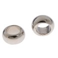 thumbnail image 3 of 100 piezas de espaciadoras de plata de plástico CCB con orificio grande para joyas de bricolaje 8mm Sunnimix Perlas espaciadoras CCB, 3 of 5