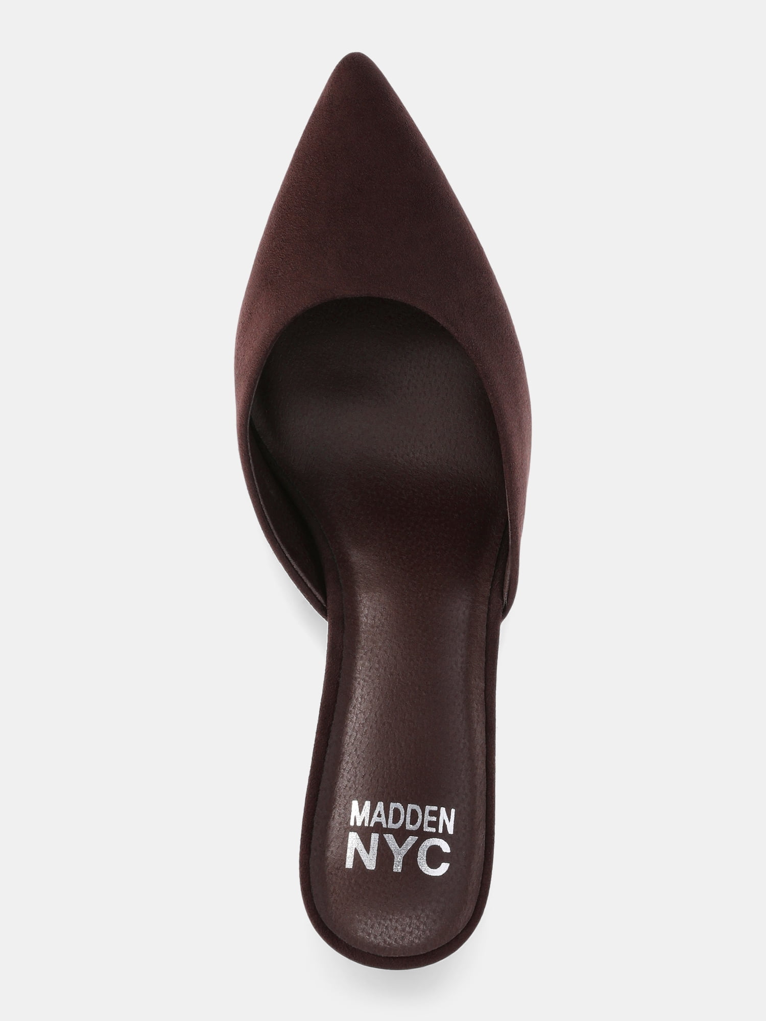 Madden NYC Women's Kitten Heeled Slide On Mules