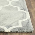 thumbnail image 5 of Safavieh Dip Dye Calanthe Geometric Wool Area Rug, Gray/Ivory, 5' x 8', 5 of 10