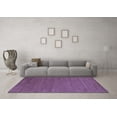 thumbnail image 3 of Ahgly Company Machine Washable Indoor Square Abstract Blue Contemporary Area Rugs, 4' Square, 3 of 4