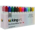 KINGART™ Value Pack Dry Erase Markers, Set of 36