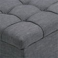 thumbnail image 3 of Atlin Designs Ottomane de Rangement 3 Pcs, Gris, 3 of 6