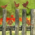 thumbnail image 3 of Bexikou 5 Pcs Metal Rusty Birds Art Decoration for Fence Decorations,Outdoor Metal Birds Craft Statue Ornaments,Garden Yard Art Ornaments,Rusty Birds Fence Art Outdoor and Garden, 3 of 8