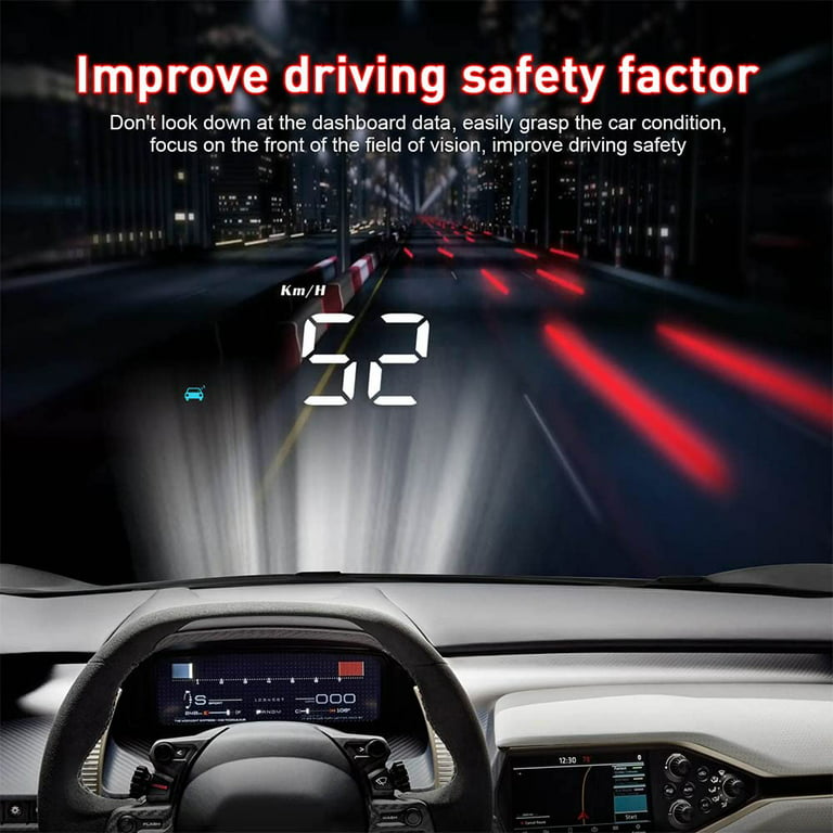 C3 PLUS Car Projector HUD Navigation GPS OBD2 EOBD Speedometer Head Up  Display