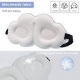 thumbnail image 3 of Parche transpirable para los ojos lindo ajustable suave para aliviar la fatiga ayudar a dormir, 3 of 6