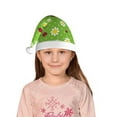 thumbnail image 5 of Honeii Daisies And Ladybugs Print Hat Santa Claus Hat For Xmas Party, Christmas Caps For Boys Girls Child,Christmas Beanie, 5 of 6