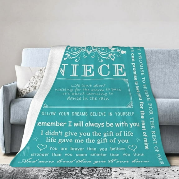 Niece Gifts from Auntie, Niece Throw Blanket, Birthday Gift for Niece, Niece Gifts from Aunt, Niece Birthday Gift, Gifts for Niece Christmas Throw Blanket 50x40