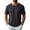 A-Black, variant on Mens Nylon Shirts Short Sleeve Crewneck TShirt Pullover Tops Big and Tall Lightweight Solid Clothes Black