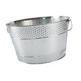 thumbnail image 5 of yotijay Ice Bucket Holder Lightweight Galvanized Tub for Cocktails Beer Cooling silvery, 5 of 9