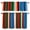 Multi, variant on Mexican Serape Kitchen Curtains, Kitchen Curtains and Valances Set of 3, Colorful Stripes Vertical Lines Abstract Light Filtering Tailored Tier Curtain 24 Inch Length Drapes for Cafe Sink Bedroom