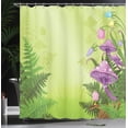 thumbnail image 4 of Ambesonne Landscape Shower Curtain, Mushroom Flower Magic, 69"Wx70"L, Green Purple, 4 of 5