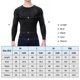 thumbnail image 4 of 3 camisetas de compresión de manga larga deportivas para hombre, de secado rápido, para entrenamiento, 4 of 8