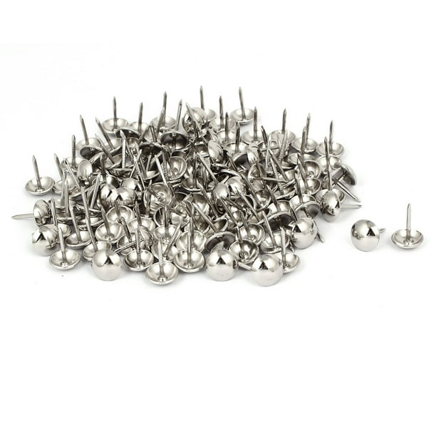 7/16" Dia Round Head Thumbtack Upholstery Decorative Tack Nail Push Pin