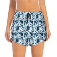 thumbnail image 4 of Lsque Daisies Flowers Printed Women's Running Shorts with Liner Pockets,Elastic Quick Dry Workout Athletic Gym Yoga Shorts,Womens High Waist Shorts-XX-Large, 4 of 9