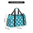 thumbnail image 4 of Hirioo Sky Blue And White Polka Dot Hand Travel Bag for Men Women,Durable and Spacious Travel Bag with Multiple Pockets for Work, Travel, Weekend Getaways, 4 of 8