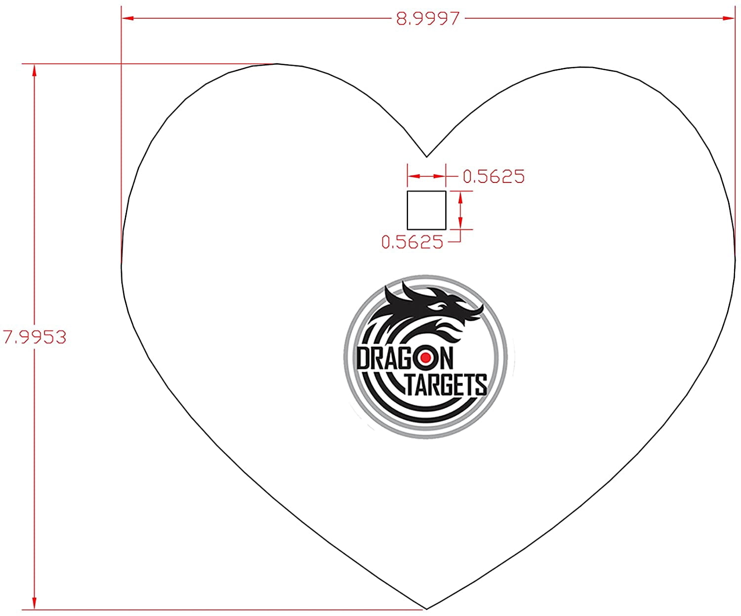Dragon Targets Rancher Supply AR500 Steel Targets for Shooting 3/8 inch Thick Laser Cut Animal Shapes, Painted and Ready to Shoot AR500 Steel Targets Made in USA (Spade)