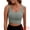 Gray, variant on Unique Bargains Women's V Back Wide Straps Sports Bra S Black