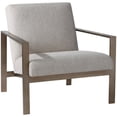 thumbnail image 4 of Uttermost Wills Wood Stainless Steel and Fabric Accent Chair in Antique Brass, 4 of 7
