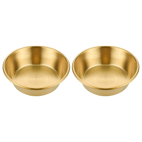 HOOWIFFY Stainless Steel Mixing Bowls Set of 2, Finish, Kitchen Prep Bowls 2.17 x 2.17 x 1 Inch