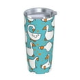 thumbnail image 2 of Kll Cartoon Funny Goose Stainless Steel Vacuum Insulated Coffee Cup 20 Oz Insulated Travel Mug Water Cup With Leak-Proof Straw Lid & Flip Lid,1 Metal Straws,1 Cleaning Brush, 2 of 8