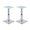 B, variant on 2Pieces Adjustable Elevated Column Brackets Corrosions Resistant Metal Roof Mounting Supports for Structural Stability