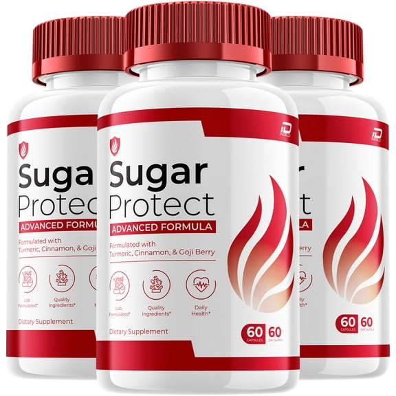 Sugar Protect Capsules – SugarProtect Natural Blend Glycogen Support, 3 Pack, 180 Capsules