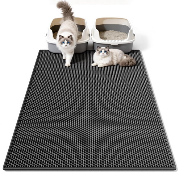 Alfombrilla de arena para gatos Pieviev, impermeable, a prueba de orina