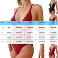 thumbnail image 4 of Ahabrexf High Waist Bikini Set for Women 2Pc Swimsuit Conservative Bathing Suit Nylon Spandex, 4 of 5